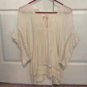 Parker Ivory Silk Top